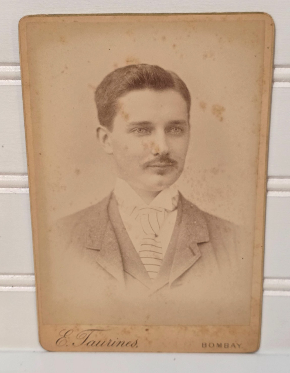 Cabinet Card Photo - Bombay India - Harrys Ballantine 1890 of British Society
